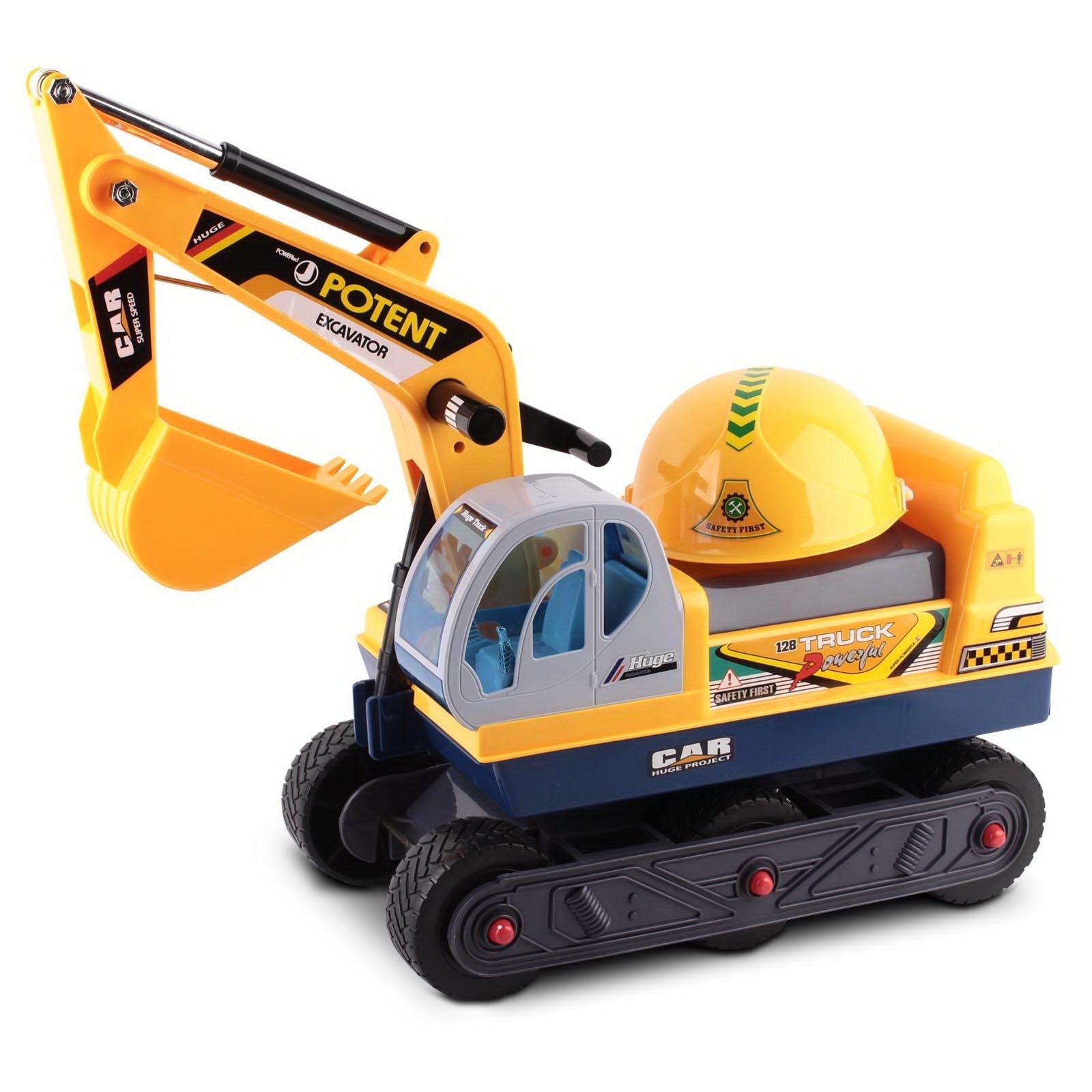 Keezi Ride On Car Toys Kids Excavator Digger Sandpit Bulldozer Car Pretend Play.