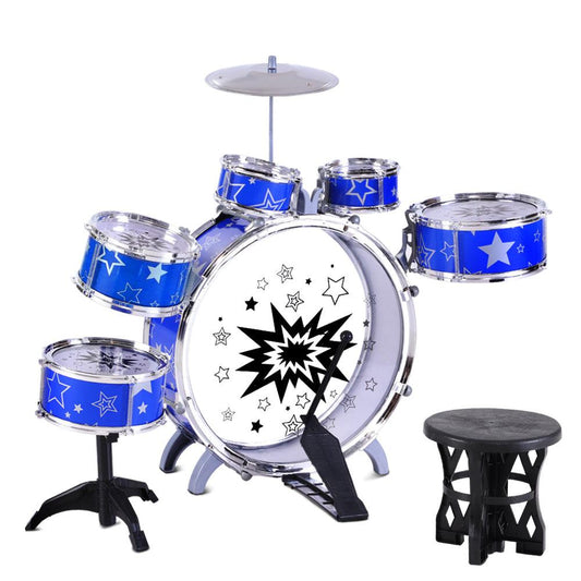 Keezi 11 Piece Kids Drum Set.