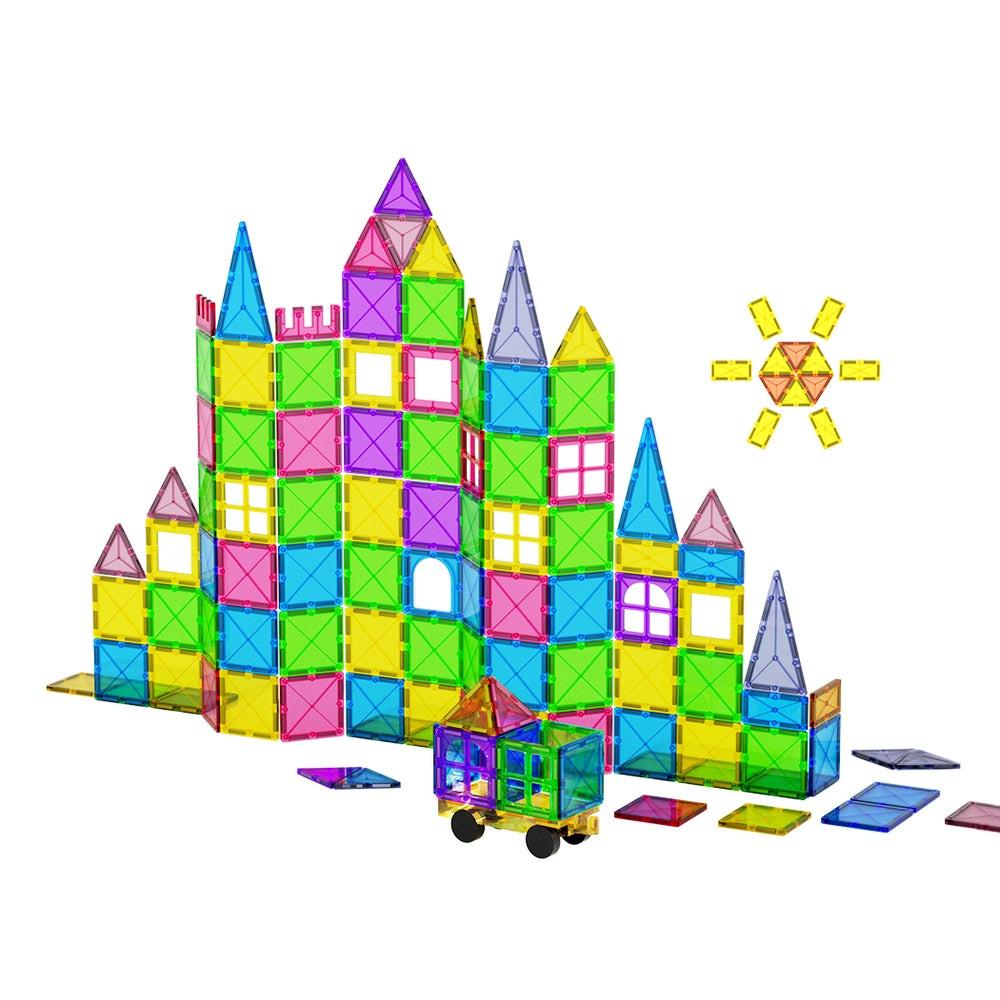 Keezi 60pcs Kids Magnetic Tiles Blocks Building Educational Toys Children Gift.