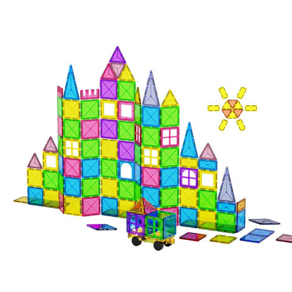 Keezi 60pcs Kids Magnetic Tiles Blocks Building Educational Toys Children Gift.
