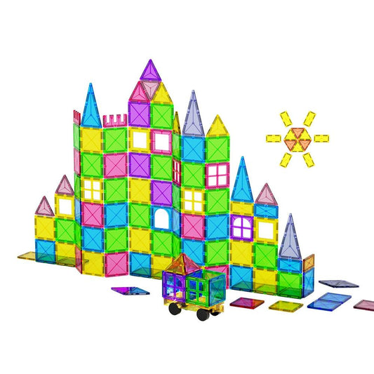 Keezi 60pcs Kids Magnetic Tiles Blocks Building Educational Toys Children Gift.