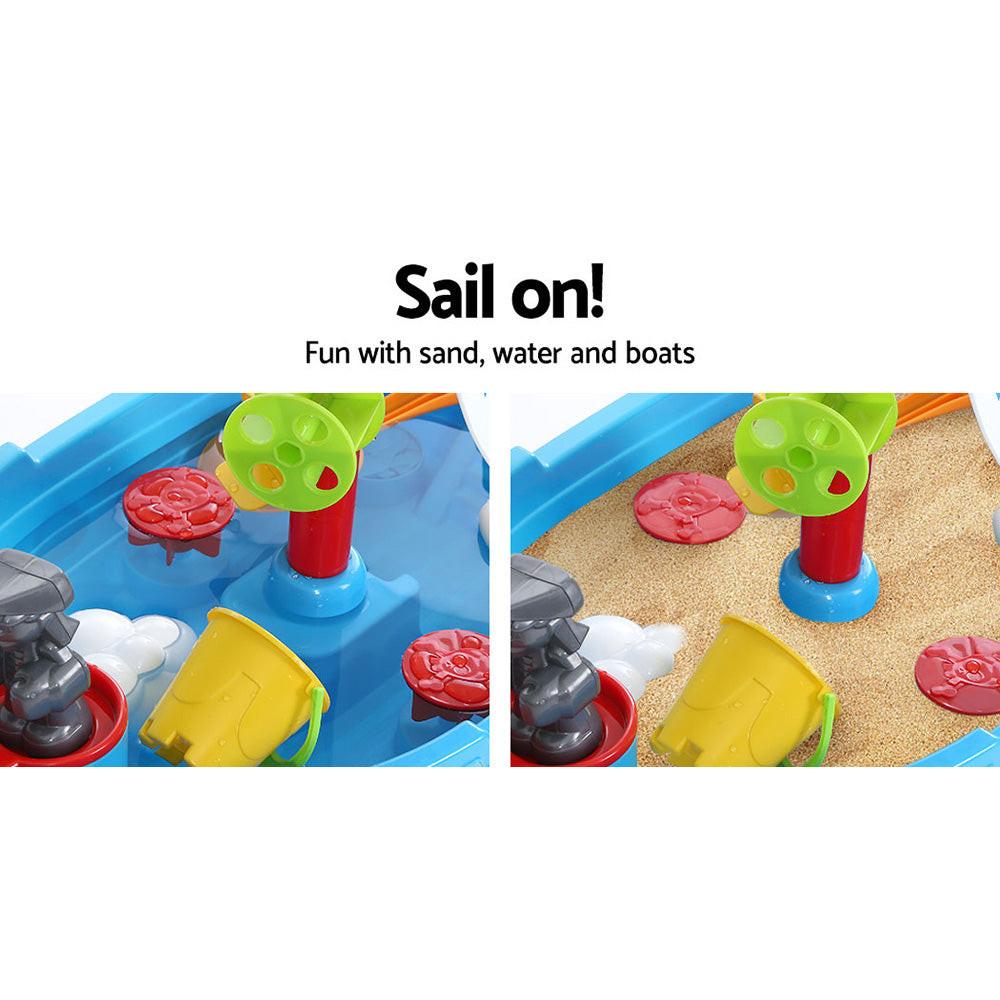 Keezi Kids Sandpit Pretend Play Set Outdoor Toys Water Table Activity Play Set.