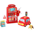 Keezi Kids Gas Petrol Station Pumper Pretend Play Toys Car Music Card Playset.