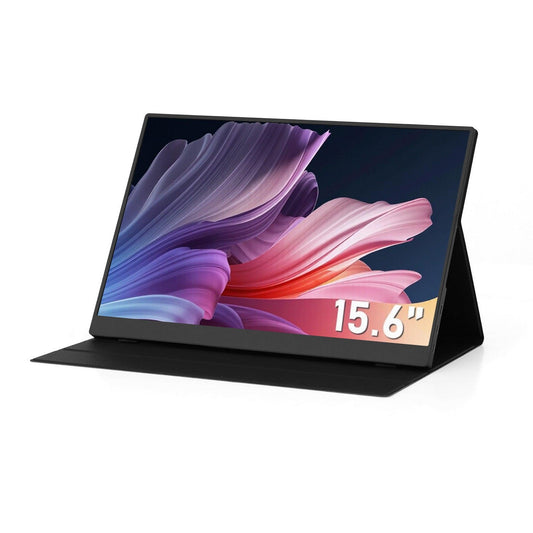 Devanti 15.6 Inch Portable Monitor FHD 1080P IPS USB-C HDMI Gaming Laptop Screen.