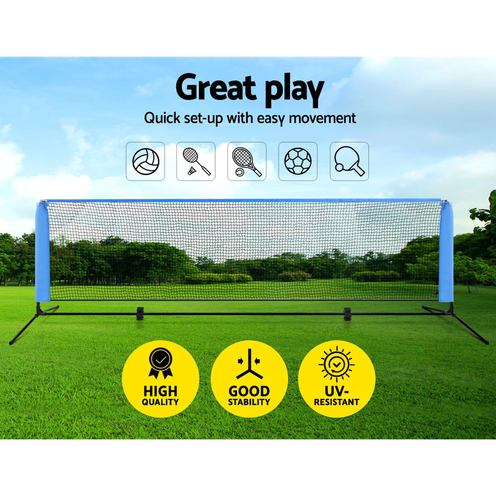 Everfit 3m Badminton Tennis Net Portable Volleyball Kit Adjustable Height.