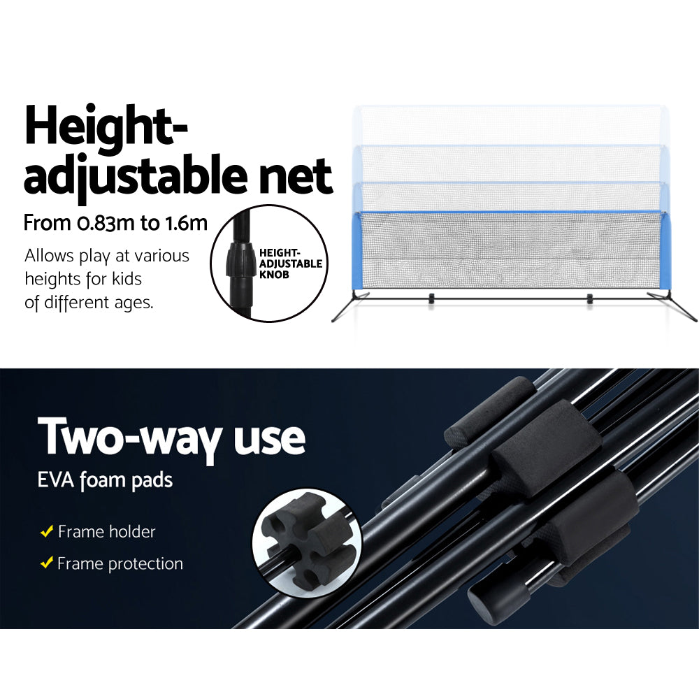 Everfit 3m Badminton Tennis Net Portable Volleyball Kit Adjustable Height.