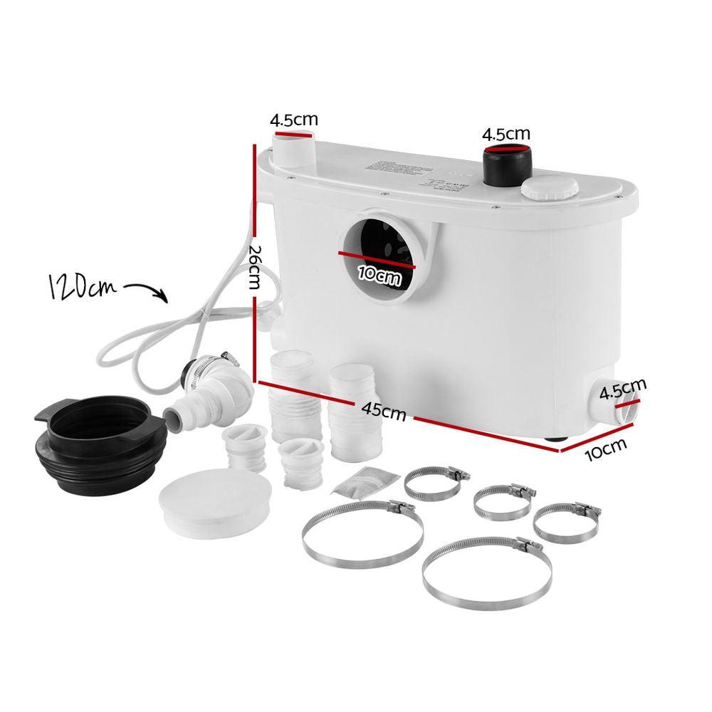 Giantz Macerator Sewerage Pump Waste Water Marine Toilet Disposal Unit Clean.