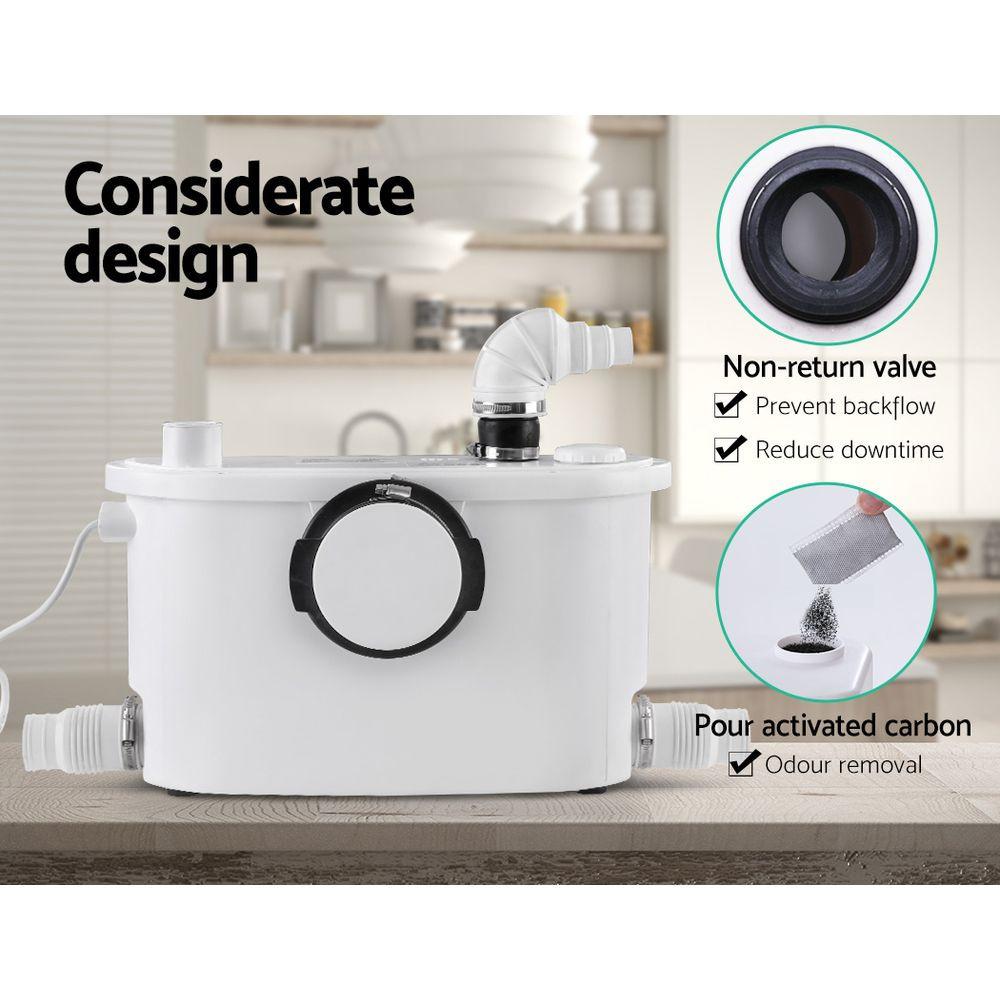 Giantz Macerator Sewerage Pump Waste Water Marine Toilet Disposal Unit Clean.