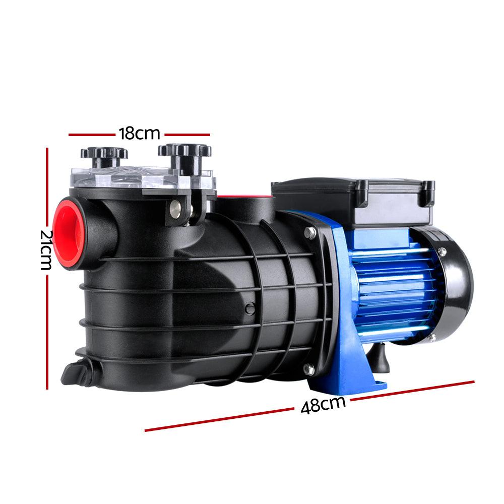 Giantz Pool Pump Swimming Pump Water 1200W Max. 1.6HP Electric Circulation Spa Filter.