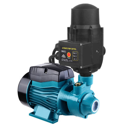 Giantz Peripheral Water Pump Garden Boiler Car Wash Auto Irrigation QB60 Black.