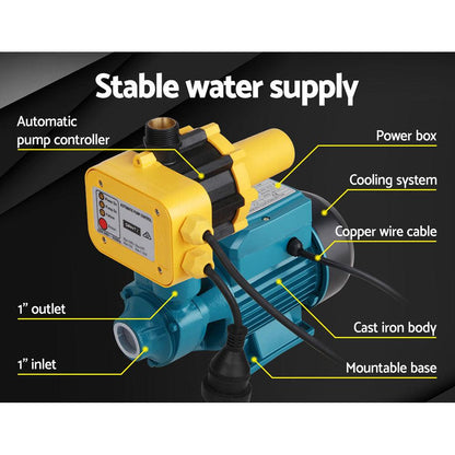 Giantz Peripheral Pump Auto Controller Clean Water Garden Farm Rain Irrigation.