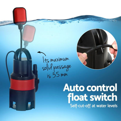 Giantz Garden Submersible Pump 400W Dirty Water Bore Tank Well Steel Sewerage.