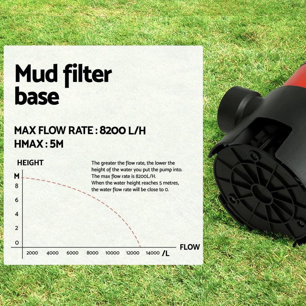 Giantz Garden Submersible Pump 400W Dirty Water Bore Tank Well Steel Sewerage.