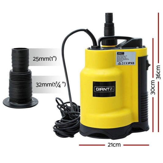 Giantz Garden Water Submersible Pump 750W Dirty Bore Sewerage Tank Well Steel.