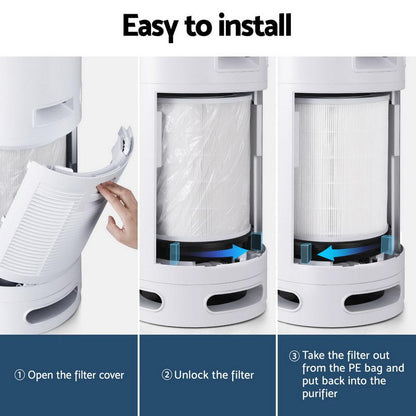 Devanti Air Purifier 4 Layers HEPA Replacement Filter.