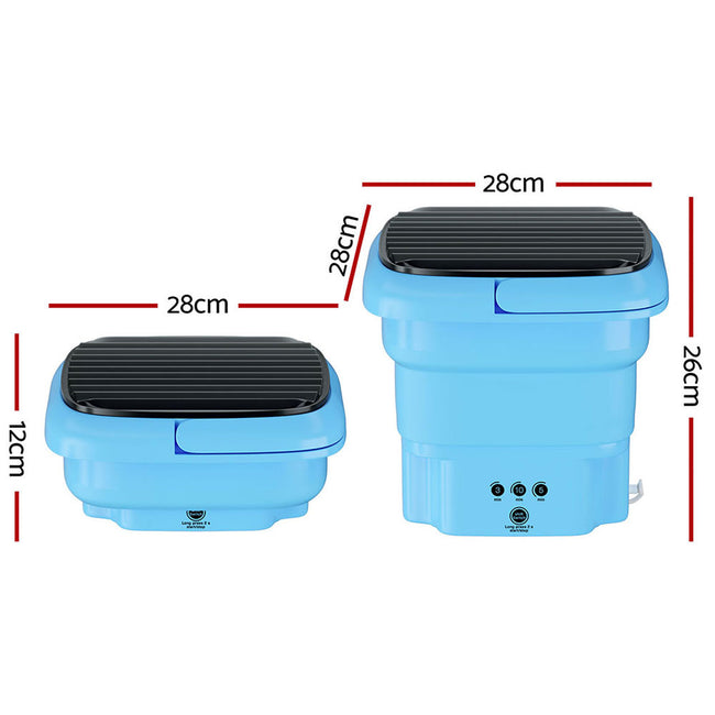 Devanti Portable Washing Machine 4.5L Blue Main Image