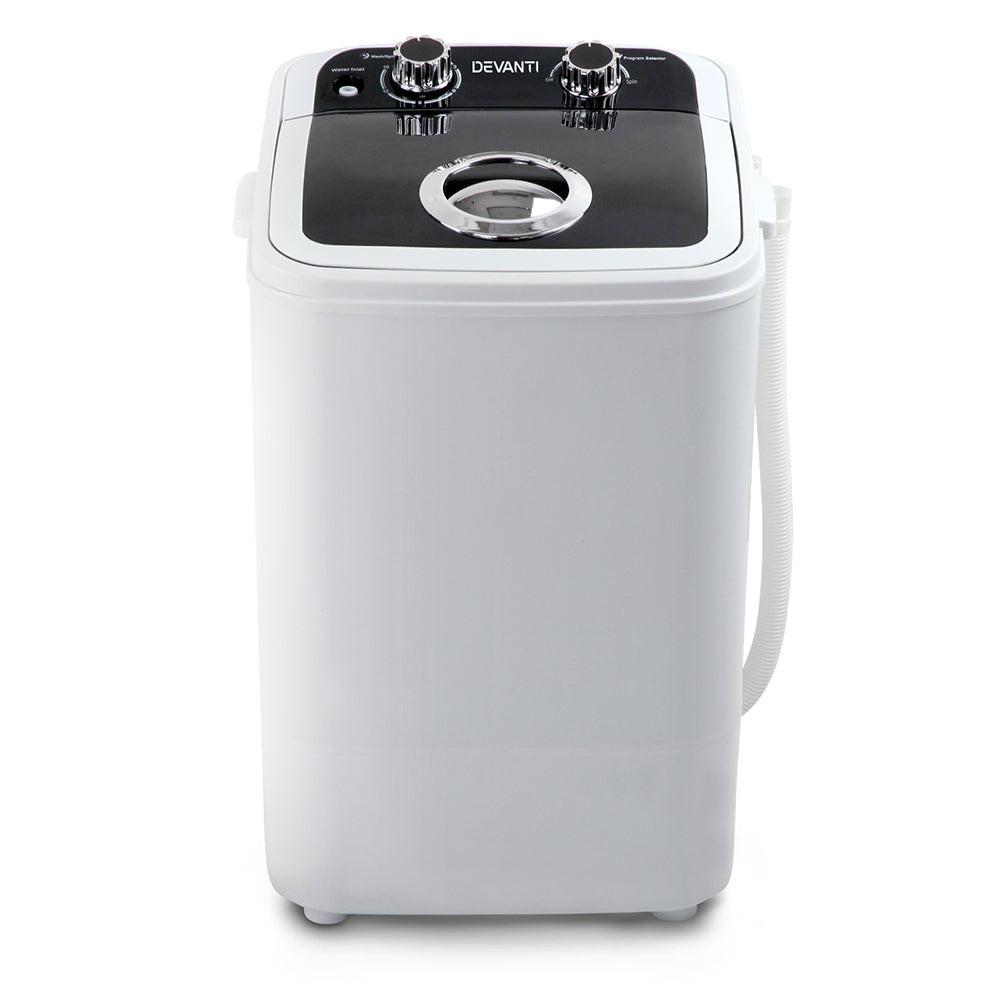Devanti Portable Washing Machine 4.6KG Black.