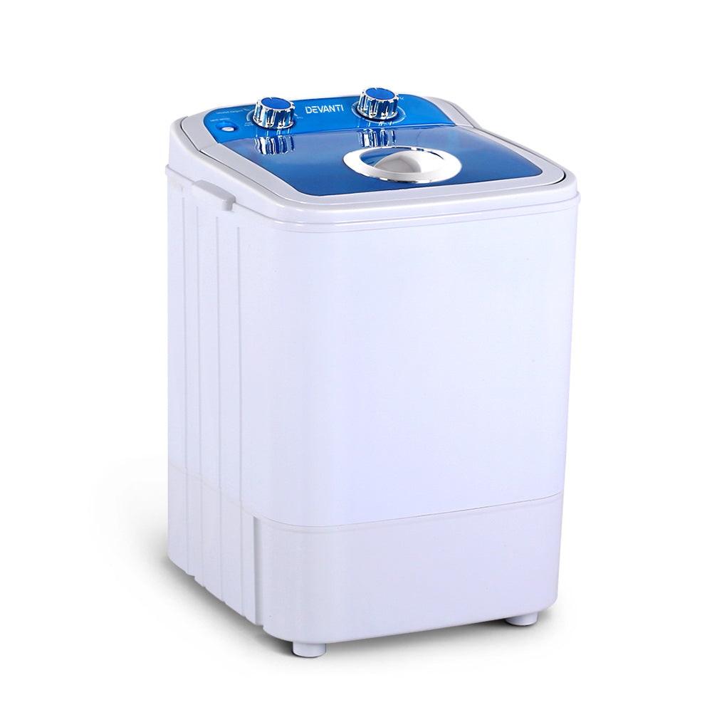 Devanti Portable Washing Machine 4.6KG Blue.