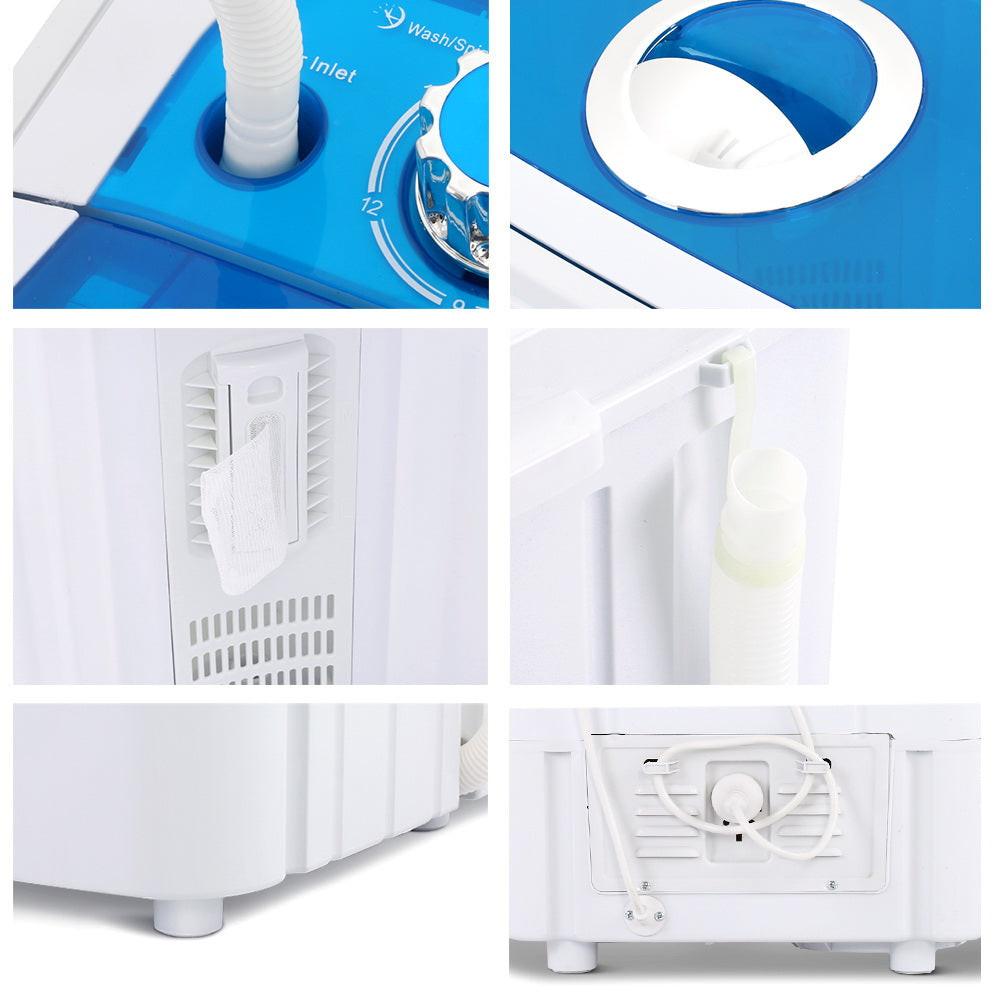 Devanti Portable Washing Machine 4.6KG Blue.