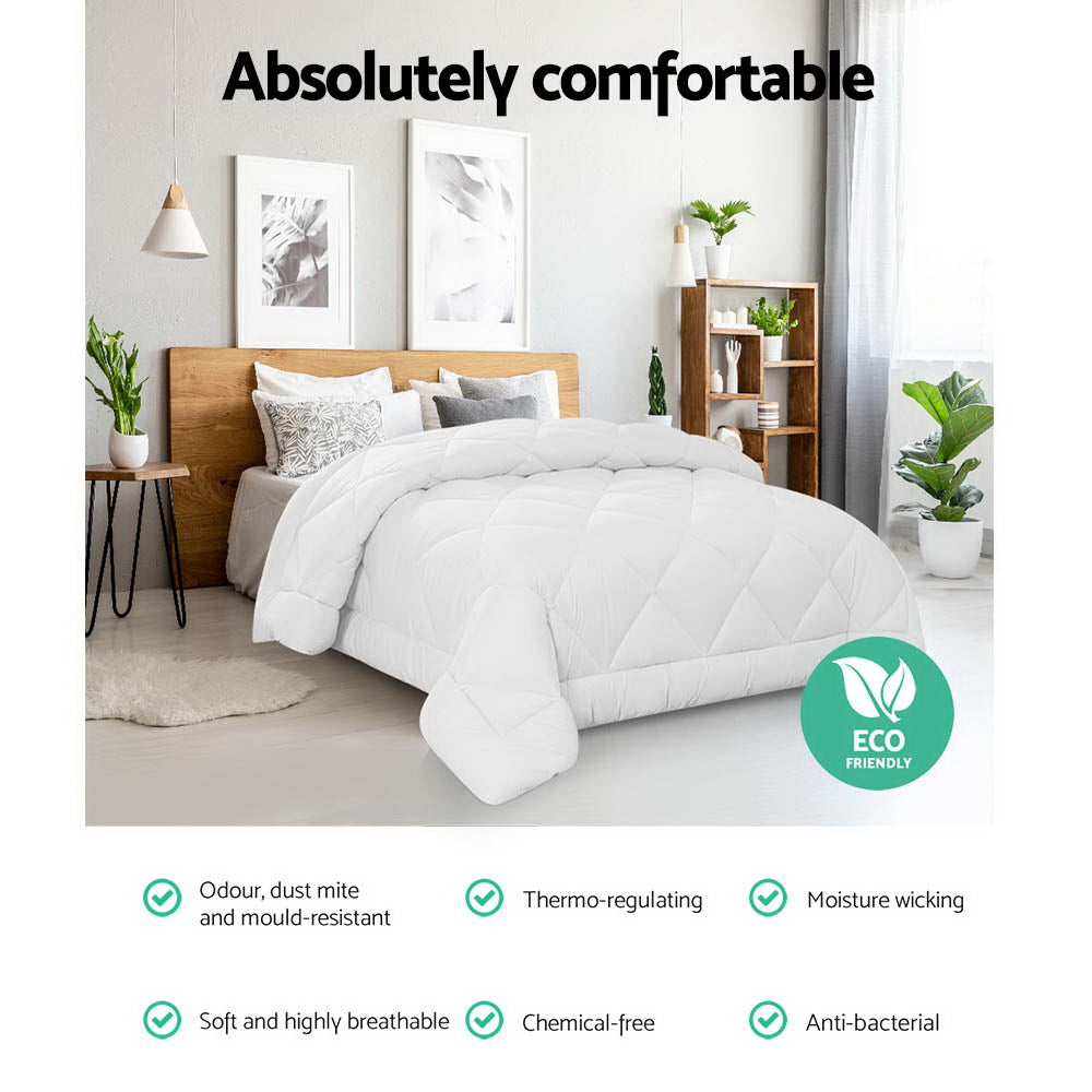 Giselle Bedding 700GSM Microfibre Bamboo Quilt King.