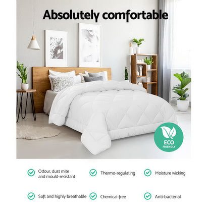 Giselle Bedding 700GSM Microfibre Bamboo Quilt King.