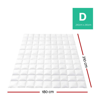 Giselle Bedding 700GSM Goose Down Feather Quilt Double.