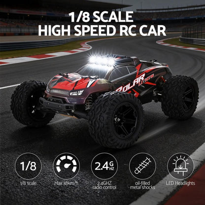 Keezi Kids Remote Control Car Off-Road Truck with Lights Electric Vehicle Toys.
