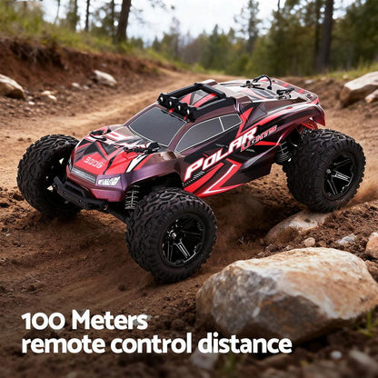 Keezi Kids Remote Control Car Off-Road Truck with Lights Electric Vehicle Toys.