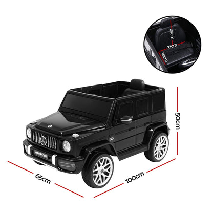Kids Electric Ride On Car Mercedes-Benz Licensed AMG G63 Toy Cars 12V Black.