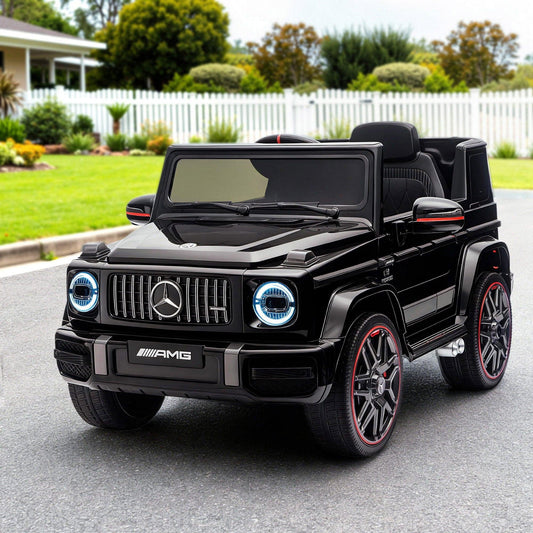 Kids Electric Ride On Car G63 Toy Cars Remote Control Black.