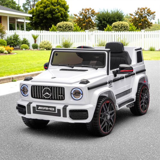 Kids Electric Ride On Car G63 Toy Cars Remote Control White.