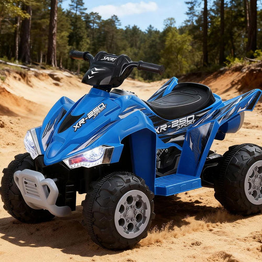 Rigo Kids Ride On Car ATV Quad Motorbike Electric Outdoor Toys 12V Blue.