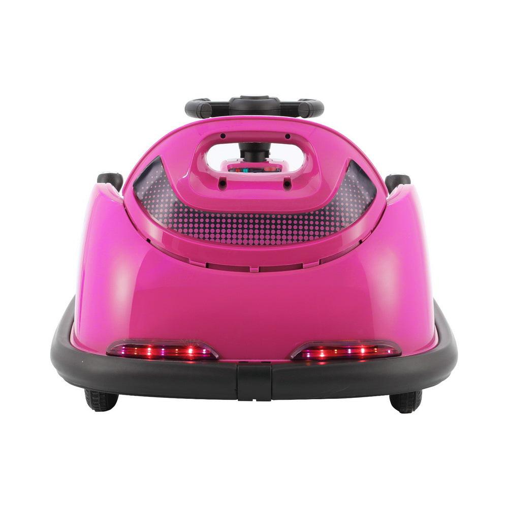 Rigo Kids Ride On Car Bumper Kart 6V Electric Toys Cars Remote Control Pink.