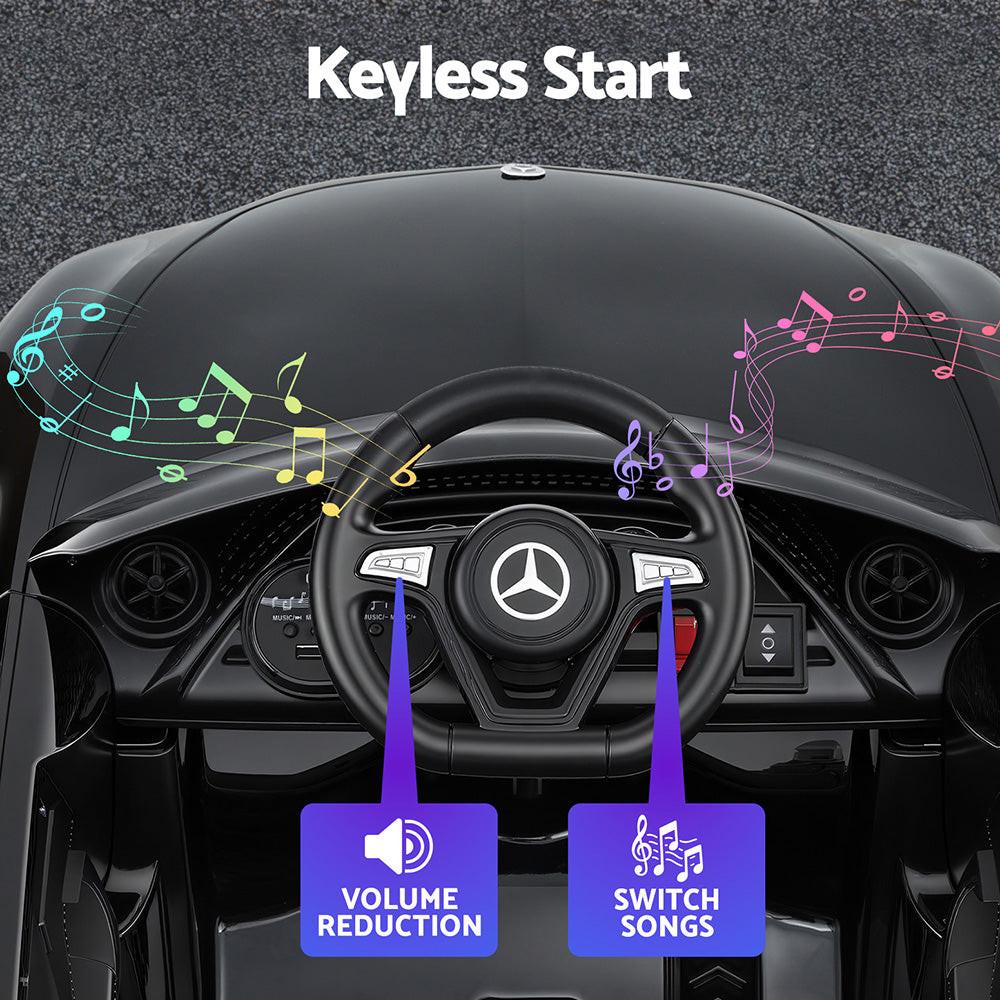 Kids Electric Ride On Car Licensed Outdoor Toys Cars Music Remote Black.