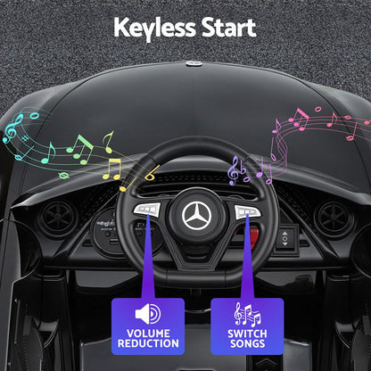 Kids Electric Ride On Car Licensed Outdoor Toys Cars Music Remote Black.