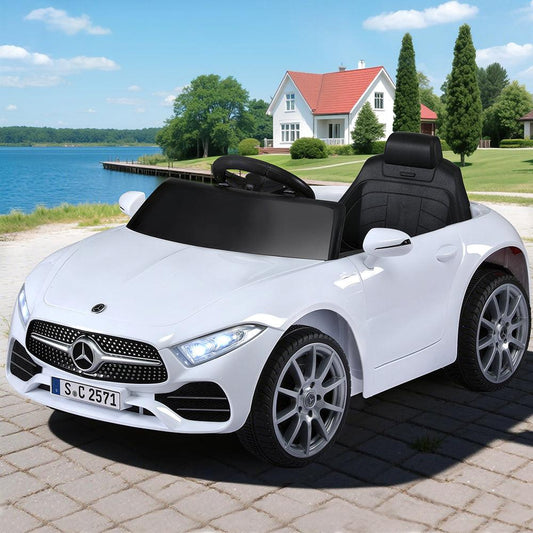 Kids Electric Ride On Car Licensed Outdoor Toys Cars Music Remote White.
