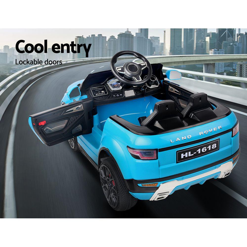 Rigo Kids Electric Ride On Car SUV Range Rover-inspired Toy Cars Remote 12V Blue.