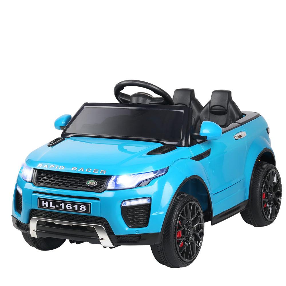 Rigo Kids Electric Ride On Car SUV Range Rover-inspired Toy Cars Remote 12V Blue.