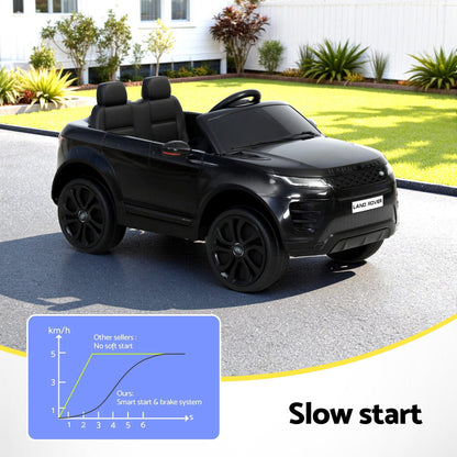 Kids Electric Ride On Car Land Rover Licensed Toy Cars Remote 12V Battery Black.