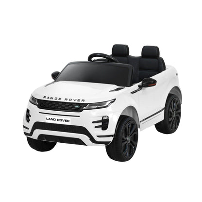 Kids Electric Ride On Car Land Rover Licensed Toy Cars Remote 12V Battery White.