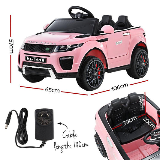 Rigo Kids Electric Ride On Car Range Rover-inspired Toy Cars Remote 12V Pink.