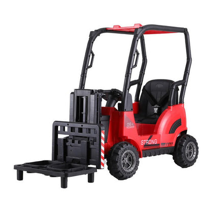 Rigo Kids Electric Ride On Car Forklift Loader Toys Cars Horn Remote 12V Red.
