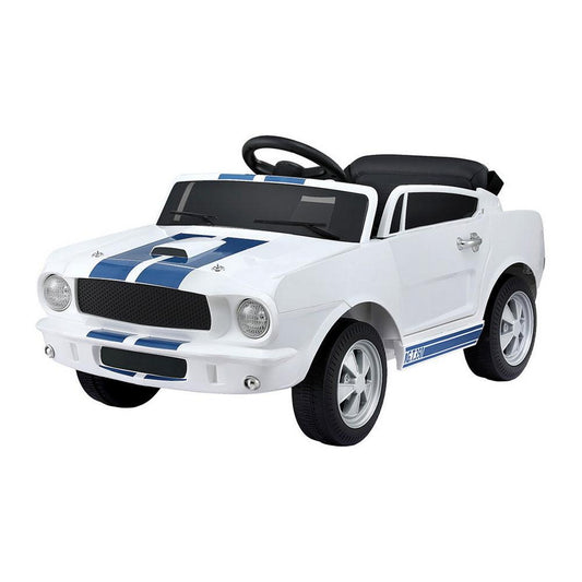 Kids Electric Ride On Car Licensed GT350 Outdoor Toys Cars Music Remote White.