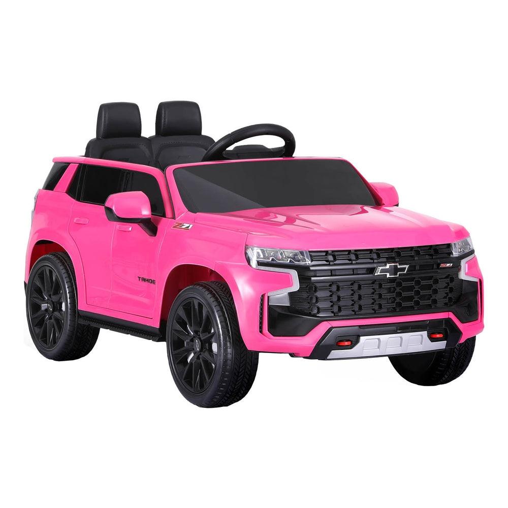 Kids Ride On Car Licensed Chevrolet Tahoe Electric Toys Horn Remote 12V Pink.