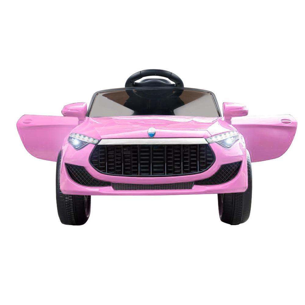 Rigo Kids Electric Ride On Car Toys Cars Headlight Music Remote Control 12V Pink.