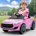 Rigo Kids Electric Ride On Car Toys Cars Headlight Music Remote Control 12V Pink.