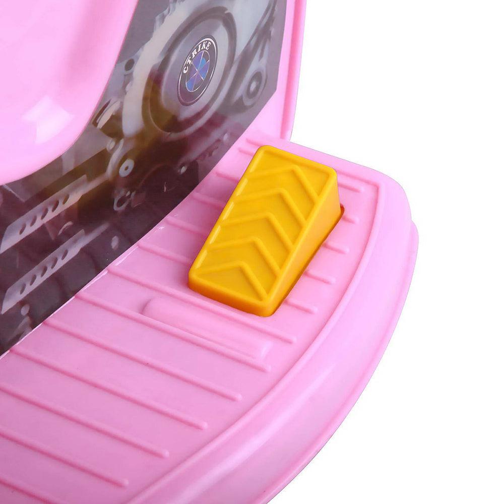 Rigo Kids Electric Ride On Police Motorcycle Motorbike 6V Battery Pink.