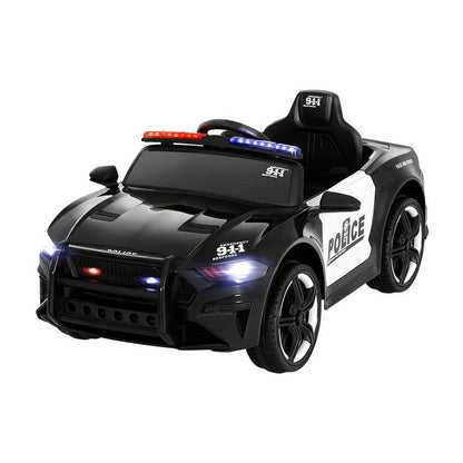 Rigo Kids Ride On Car Electric Patrol Police Cars Battery Powered Toys 12V Black.