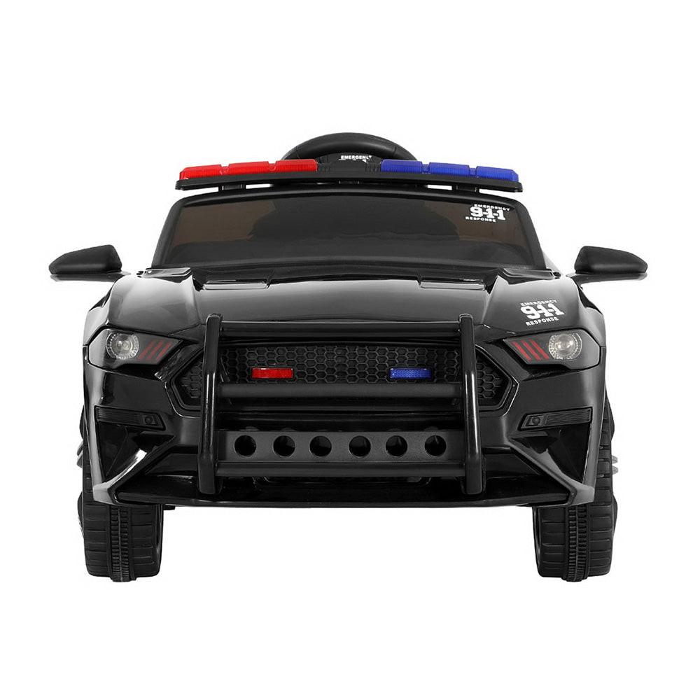 Rigo Kids Ride On Car Electric Patrol Police Cars Battery Powered Toys 12V Black.