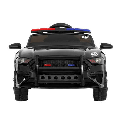 Rigo Kids Ride On Car Electric Patrol Police Cars Battery Powered Toys 12V Black.